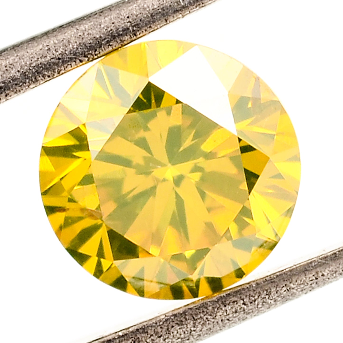 0.56 Yellow Diamond Round Loose Gemstone