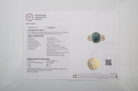 3.76 Carats Natural Beryl Emerald 14K Gold Ring