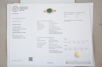 4.73 Carat Oval Natural Beryl Emerald 14K Gold Ring