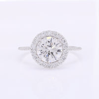 2.43 Carats Lab Grown Diamond 14K Gold Ring