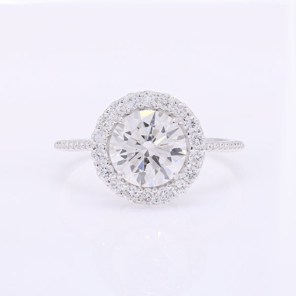 2.43 Carats Lab Grown Diamond 14K Gold Ring