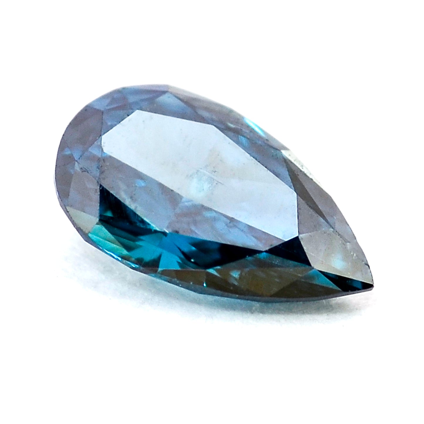 0.28 Blue Diamond Pear Loose Diamond