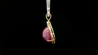 14.02 Ct Oval Ruby 14K Gold Pendant