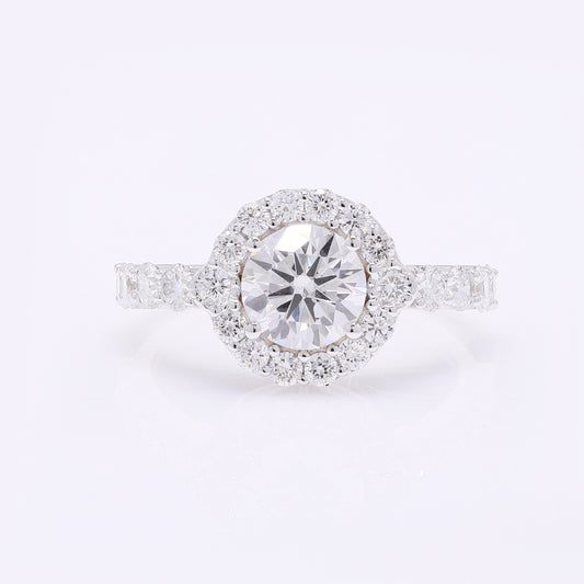 2.03 Carats Lab Grown Diamond 14K Gold Ring