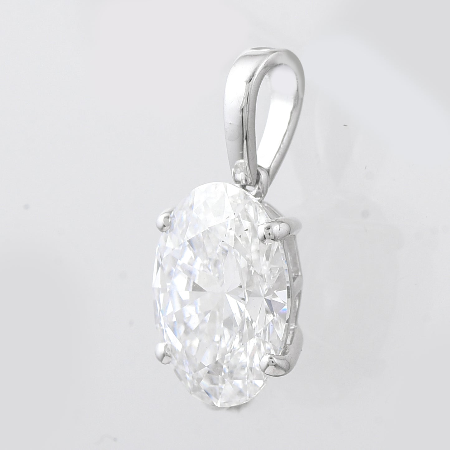 2.06 Carats Lab Grown Diamond 14K Gold Pendant