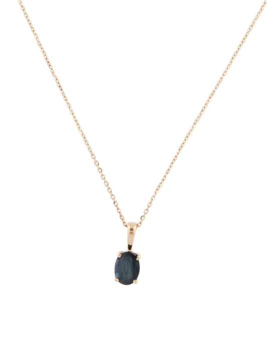 14K Sapphire Pendant