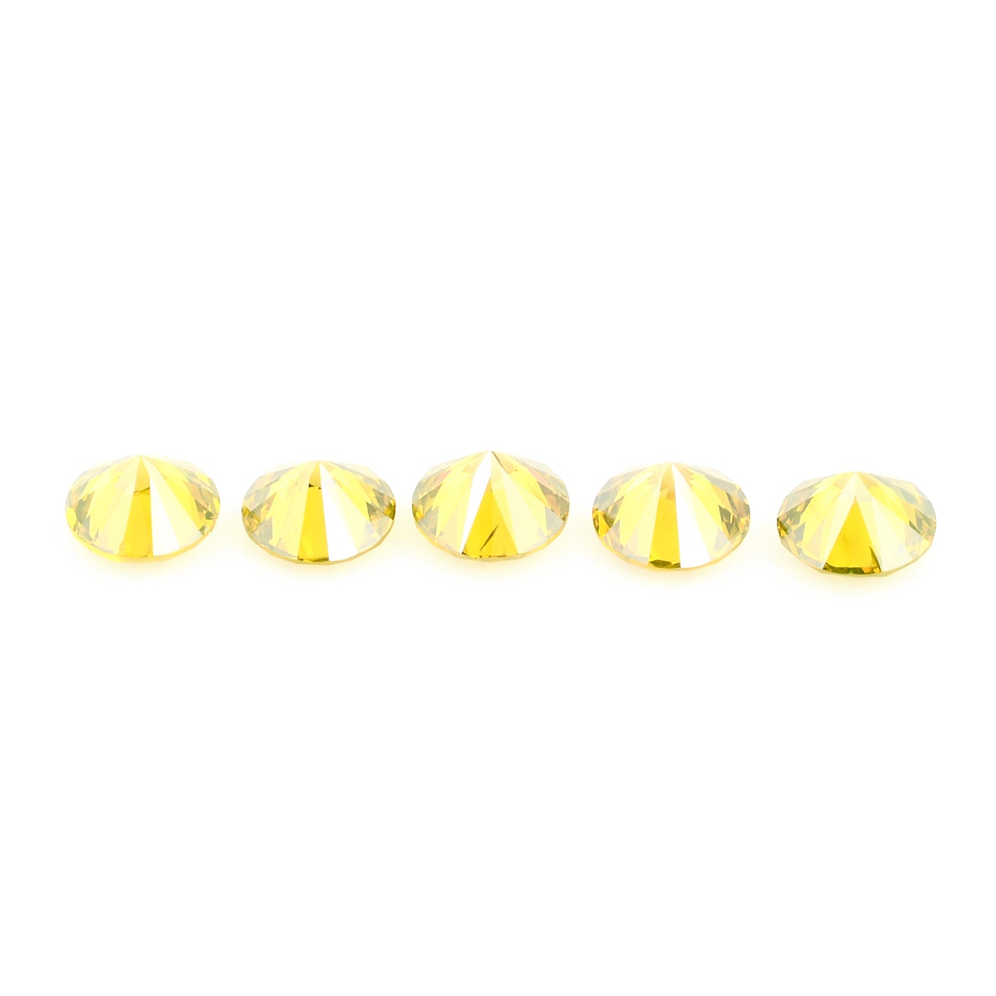 0.82 Yellow Diamond Round Loose Gemstone