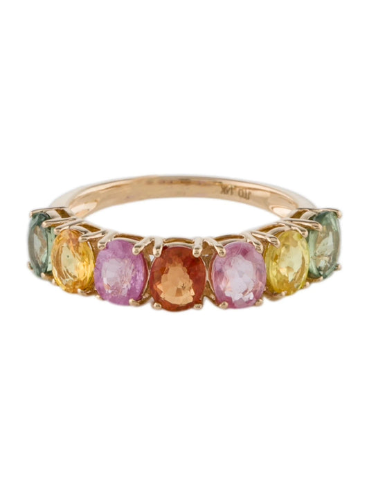 14K 3.58ctw Multi-Sapphire Band