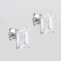 3.13 Carats Lab Grown Diamond 14K Gold Earrings