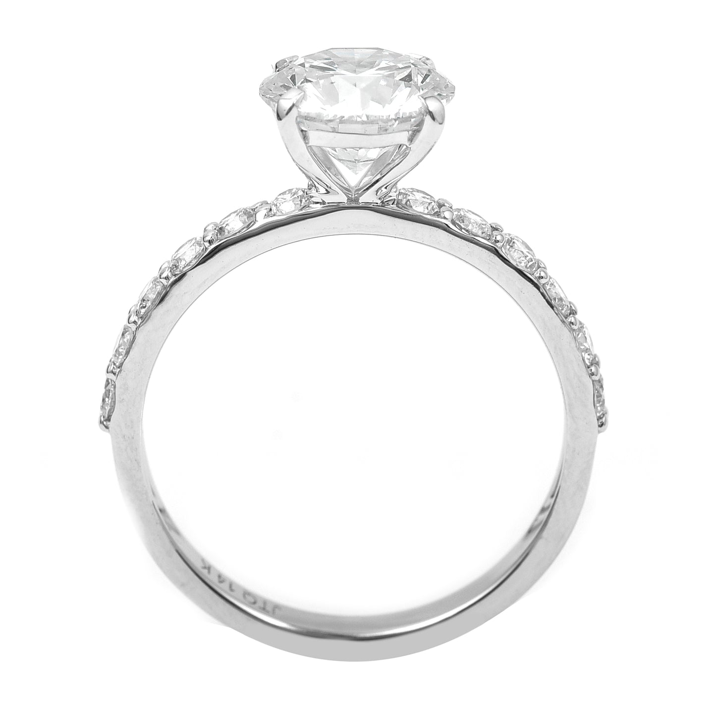 2.40 Carats Lab Grown Diamond 14K Gold Ring
