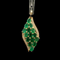 2.26 Ct Oval Emerald 14K Gold Pendant