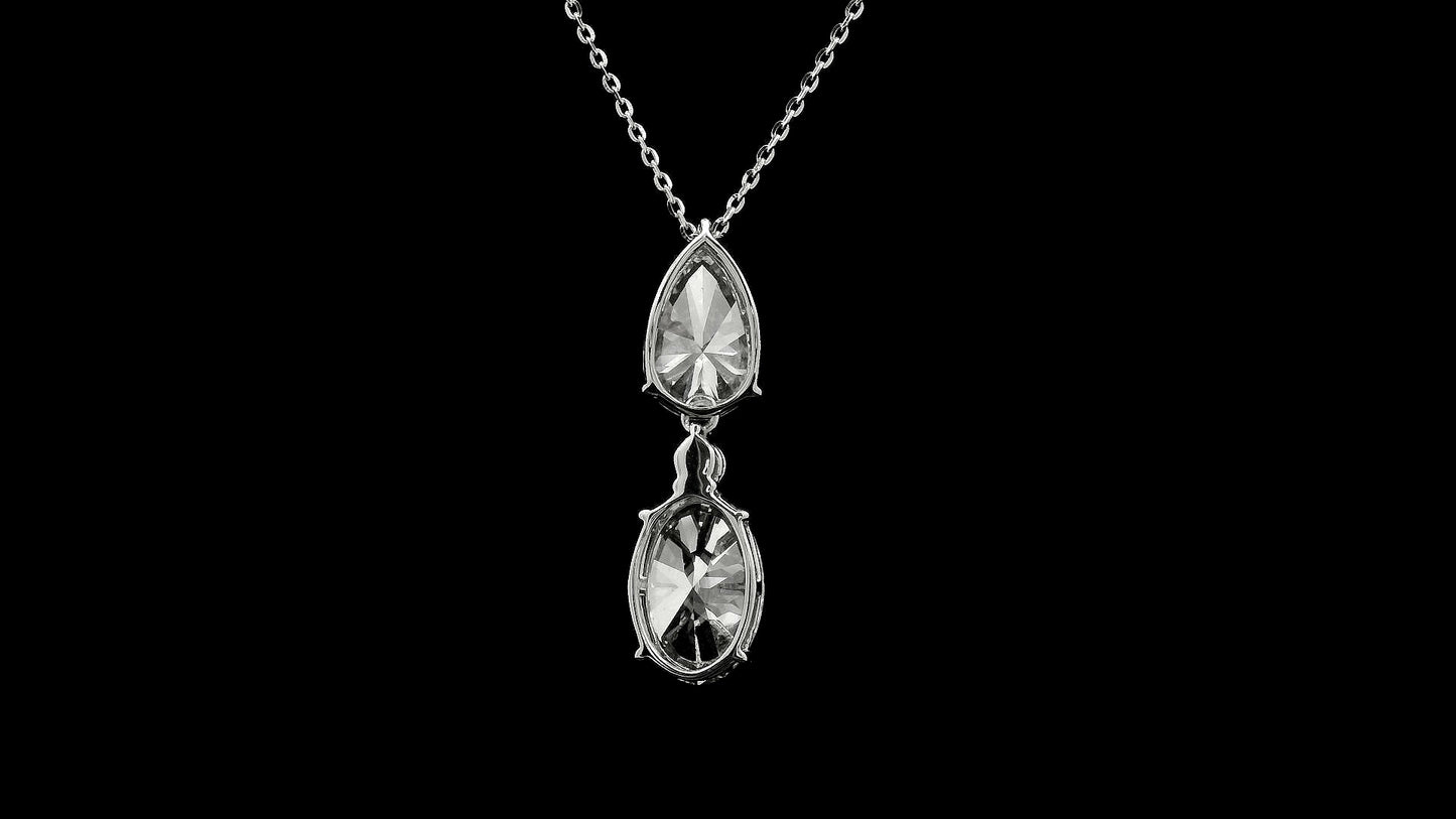 3.63 Carats Lab Grown Diamond 14K Gold Pendant