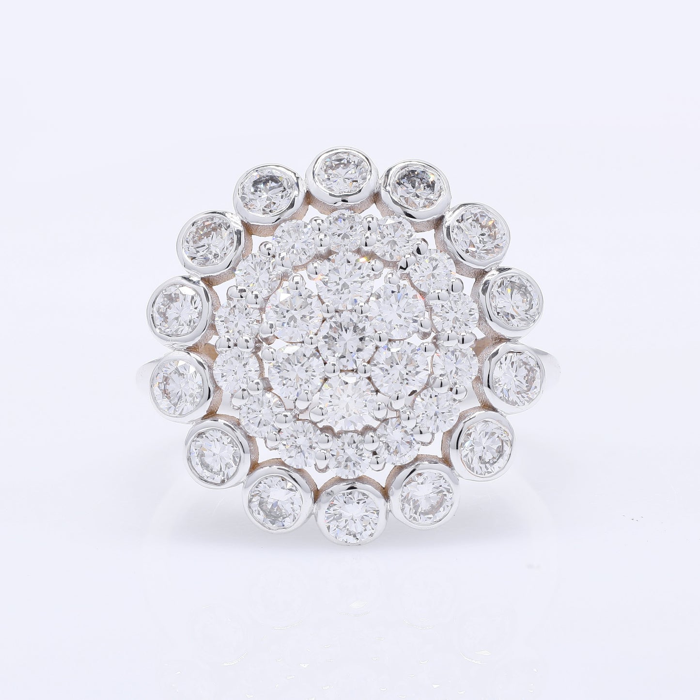 1.98 Carats Lab Grown Diamond 14K Gold Ring