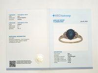 2.62 Ct Oval Natural Sapphire 14K Gold Ring