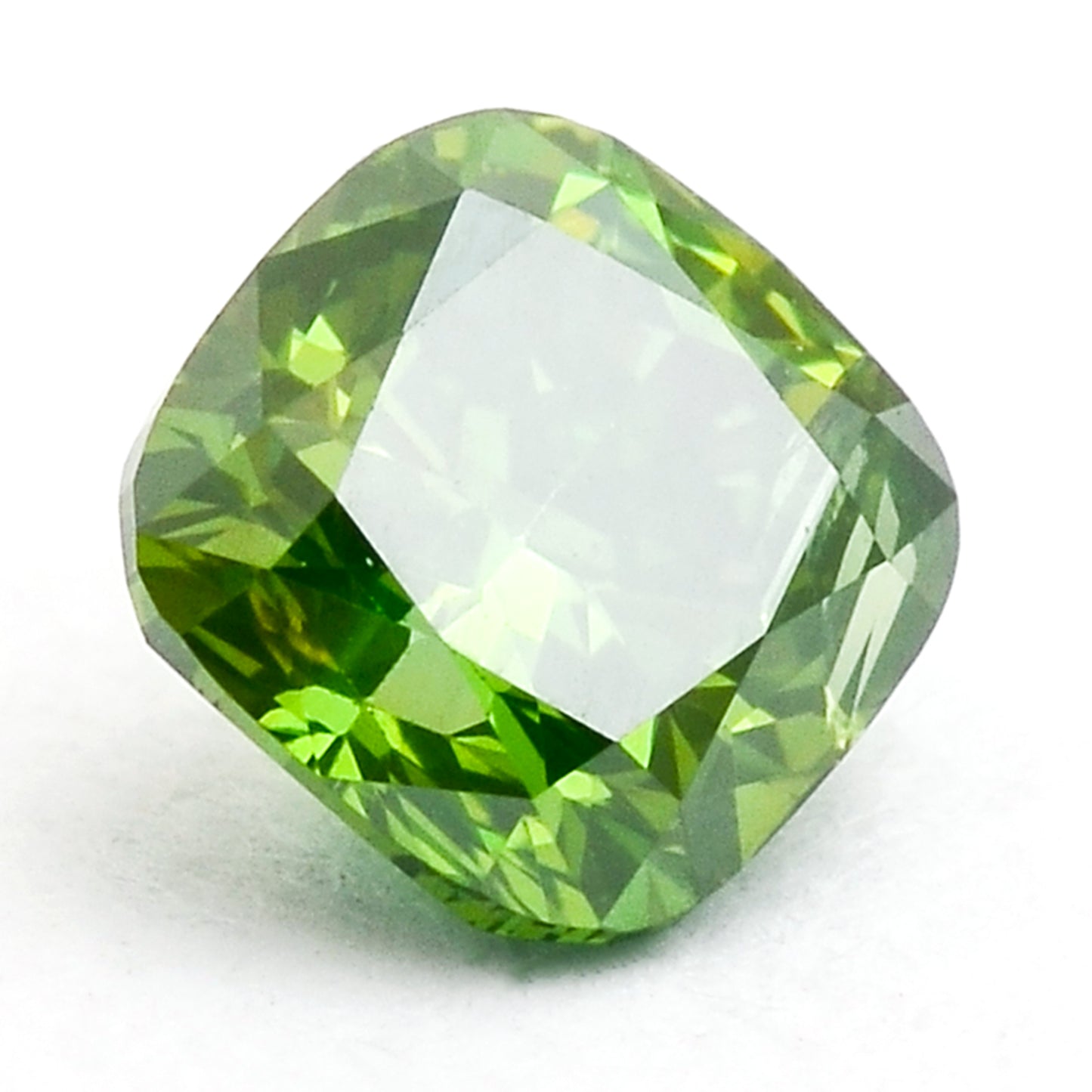 0.33 Green Diamond Cushion Loose Diamond