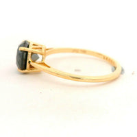 1.95 Ct Round Black Diamond 14K Gold Ring