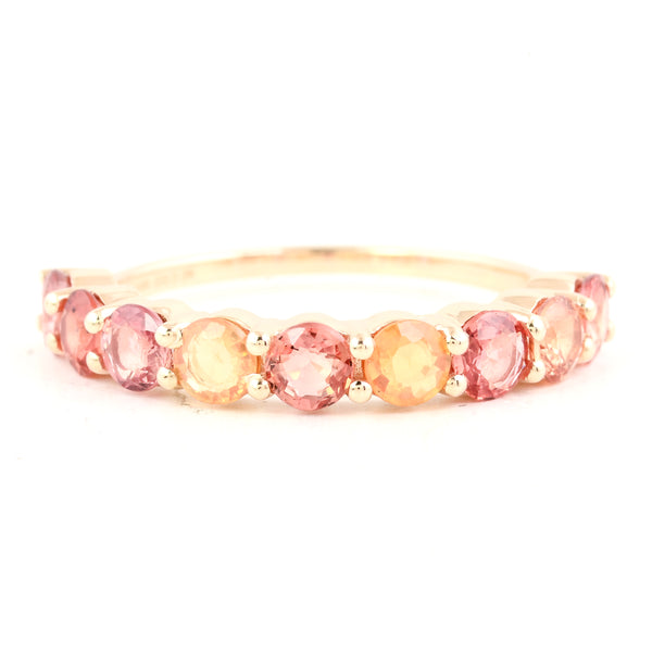 2.26 Ct Round Multi Tourmaline 14K Gold Ring