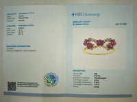 1.89 Ct Round Natural Ruby 14K Gold Ring