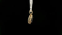 3.38 Ct Cushion Natural Sapphire 14K Gold Pendant