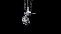 3.69 Carats Lab Grown Diamond 14K Gold Earrings