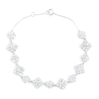 3.37 Carats Lab Grown Diamond 14K Gold Bracelet