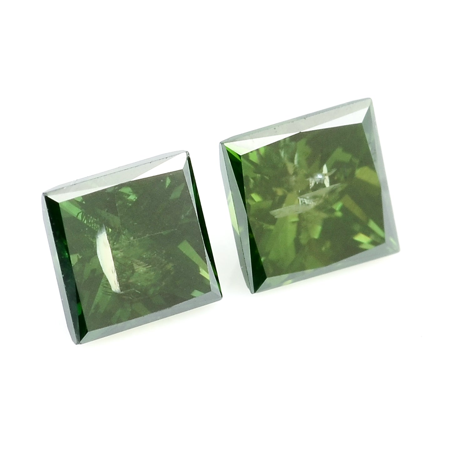 0.55 Green Diamond Sqaure Loose Gemstone