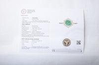 1.18 Ct Oval Mixed Cut Natural Beryl Emerald 14K Gold Ring