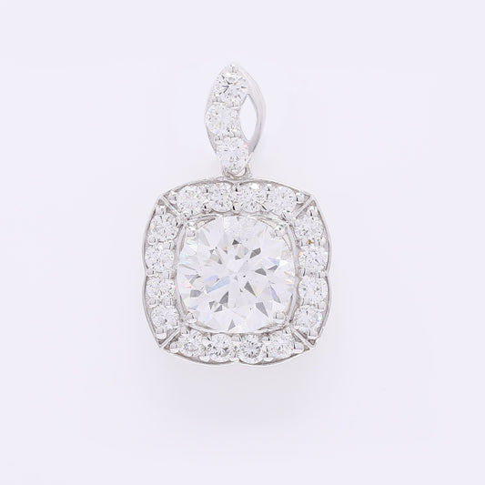 1.99 Carats Lab Grown Diamond 14K Gold Pendant