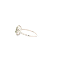1.85 Carats Green Lab Grown Diamond 14K Gold Ring