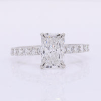 2.45 Carats Lab Grown Diamond 950 Platinum Ring