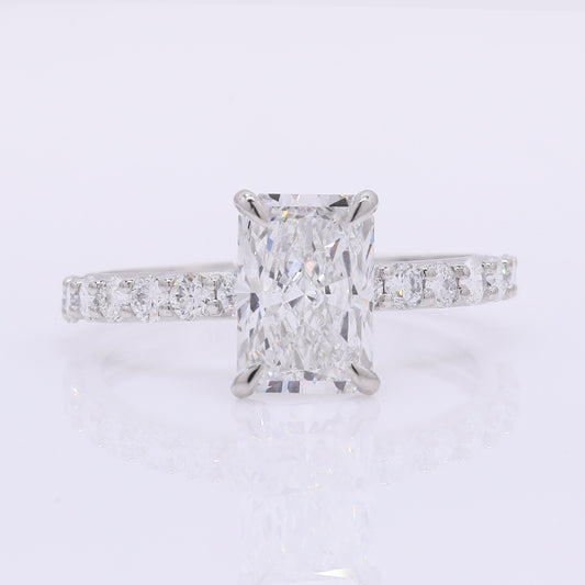 2.45 Carats Lab Grown Diamond 950 Platinum Ring