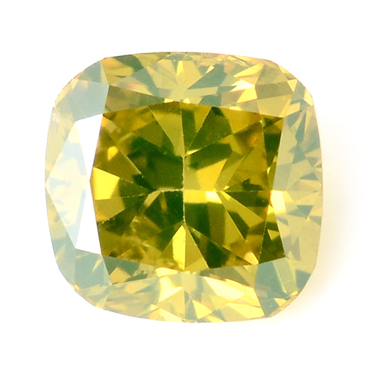 0.28 Carat Yellow Diamond Cushion Loose Gemstone