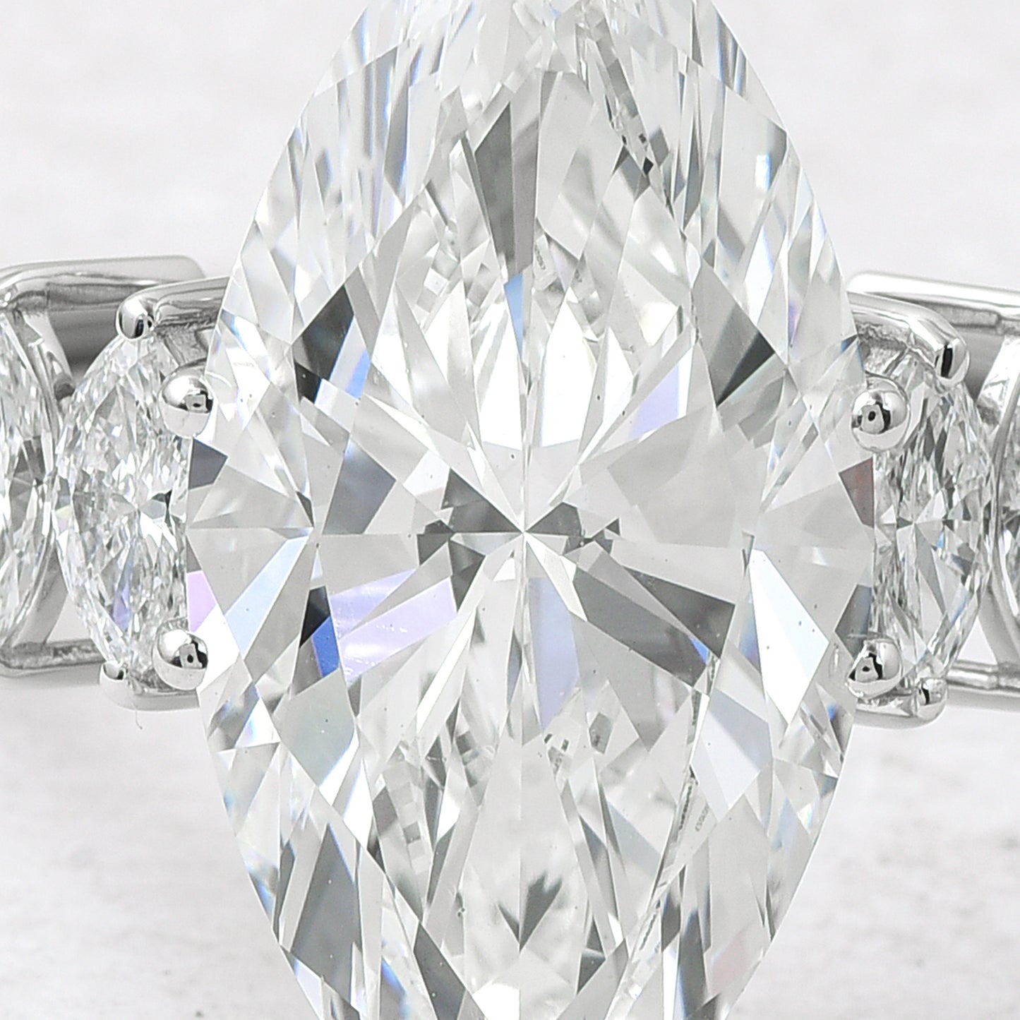 8.26 Ct Marquise Lab Grown Diamond 14K Gold Ring