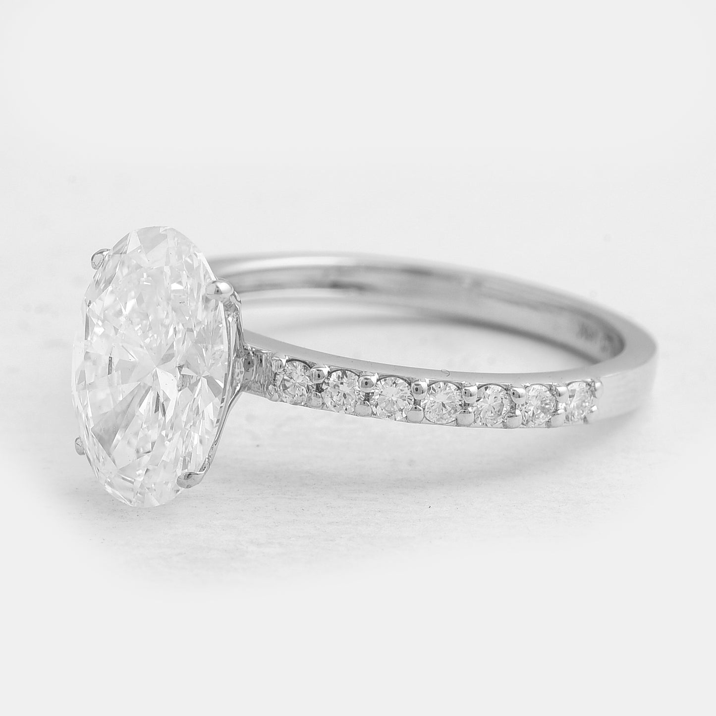 2.86 Carats Lab Grown Diamond 14K Gold Ring