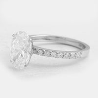 2.86 Carats Lab Grown Diamond 14K Gold Ring