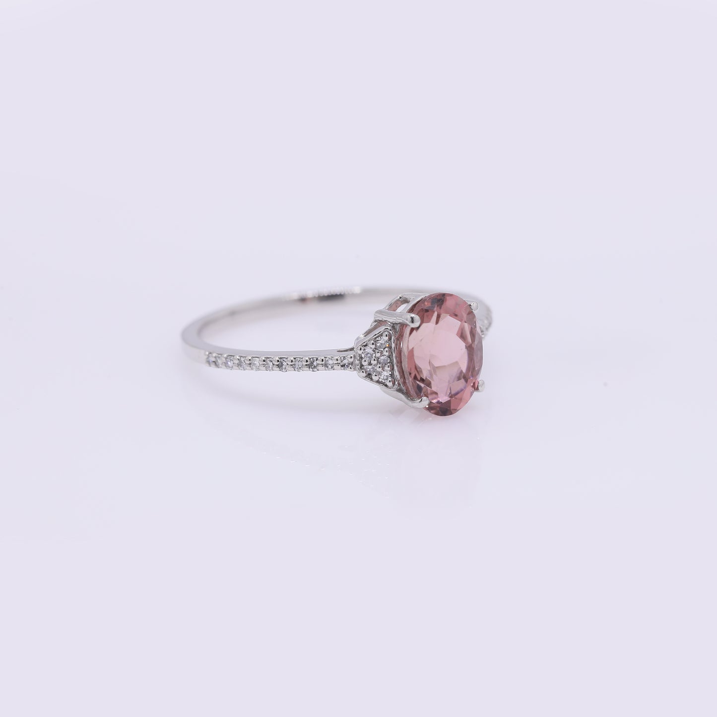 1.49 Ct Oval Mixed Cut Natural Tourmaline 950 Platinum Ring