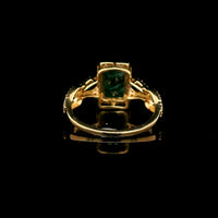 1.98 Ct Octagon Step Cut Natural Emerald 14K Gold Ring