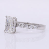 2.07 Carats Lab Grown Diamond 950 Platinum Ring