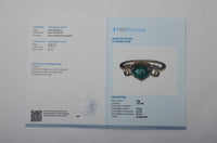 0.84 Ct Pear Mixed Cut Natural Emerald 14K Gold Ring