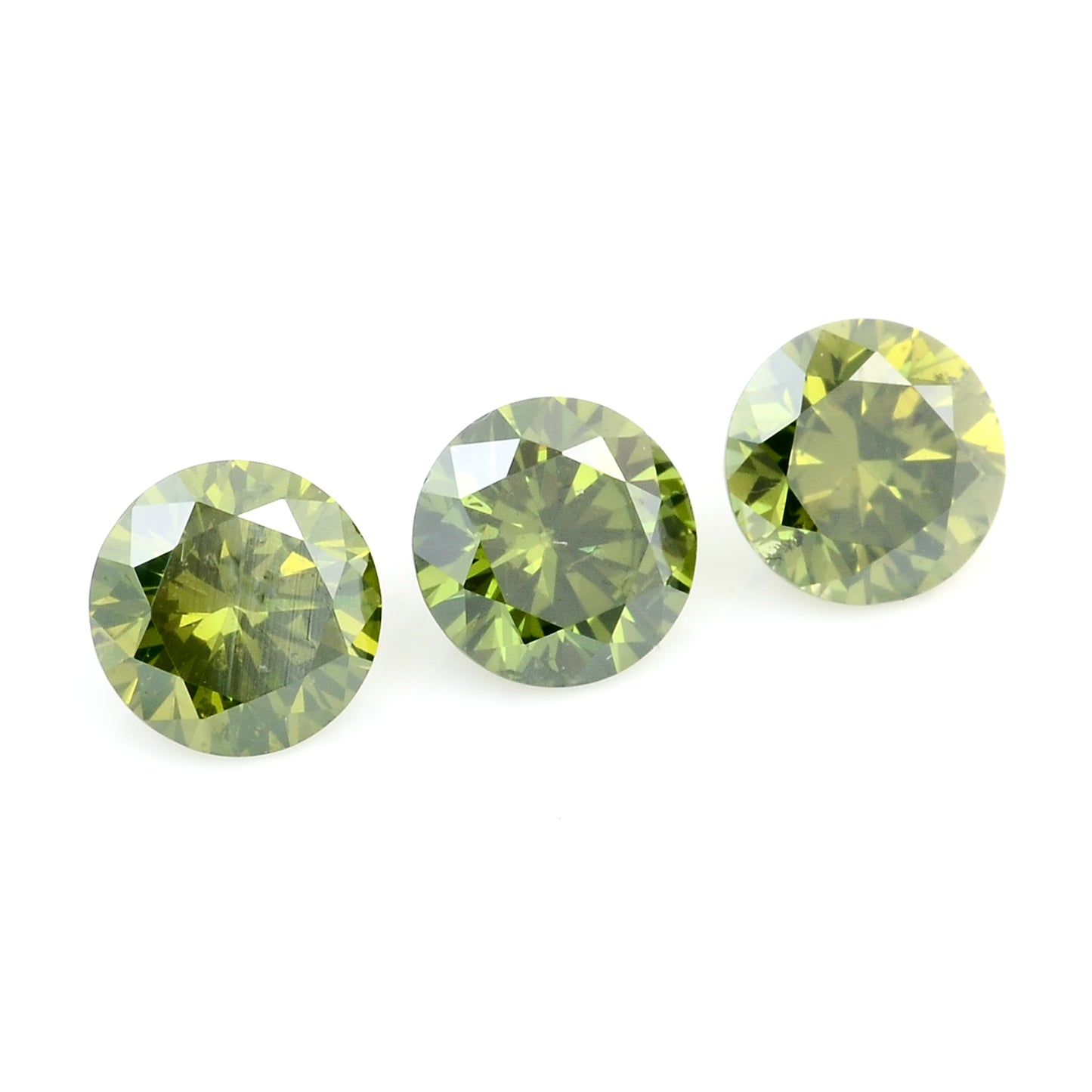 0.59 Green Diamond Round Loose Gemstone