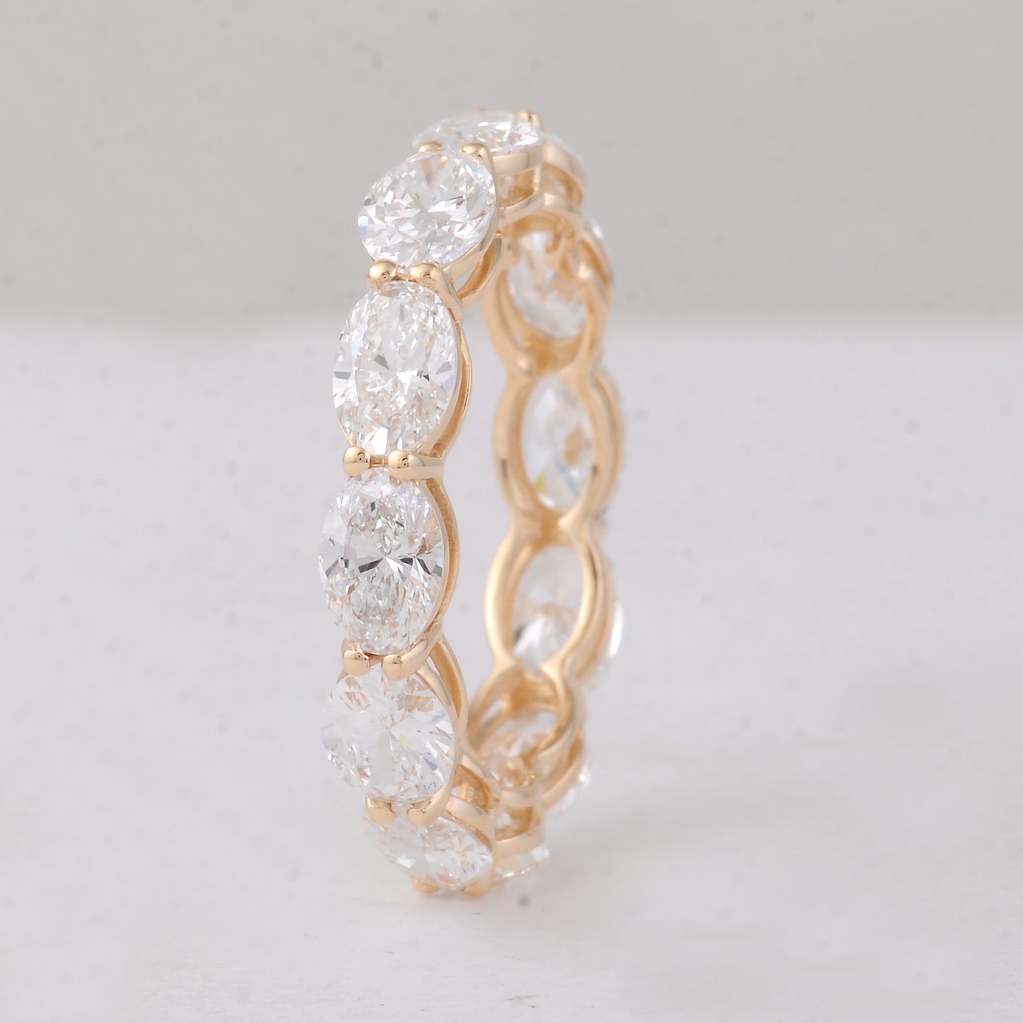 3.87 Carats Lab Grown Diamond 14K Gold Ring