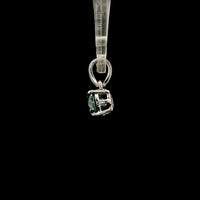 1.05 Carats Blue Lab Grown Diamond 14K Gold Pendant