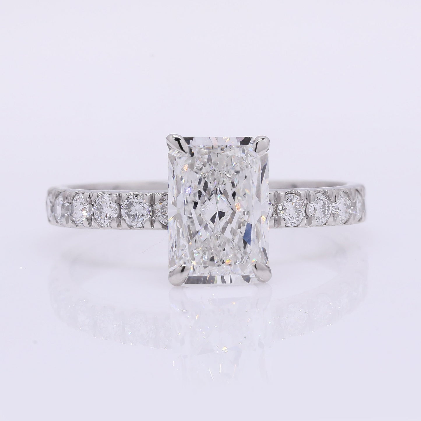 2.41 Carats Lab Grown Diamond 950 Platinum Ring