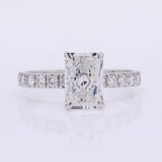 2.41 Carats Lab Grown Diamond 950 Platinum Ring