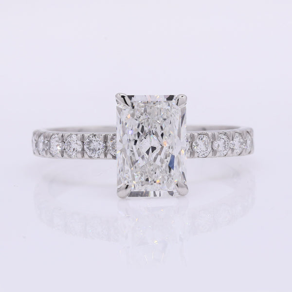 2.41 Carats Lab Grown Diamond 950 Platinum Ring