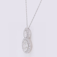 2.83 Carats Lab Grown Diamond 14K Gold Pendant