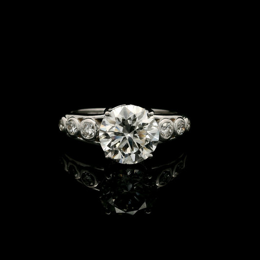 2.40 Carats Lab Grown Diamond 14K Gold Ring