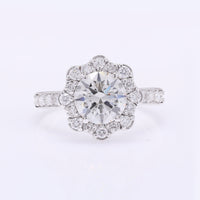 2.54 Carats Lab Grown Diamond 14K Gold Ring