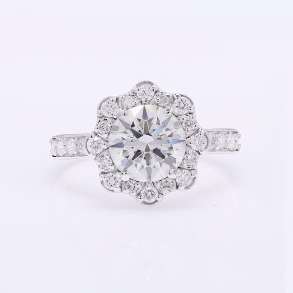 2.54 Carats Lab Grown Diamond 14K Gold Ring