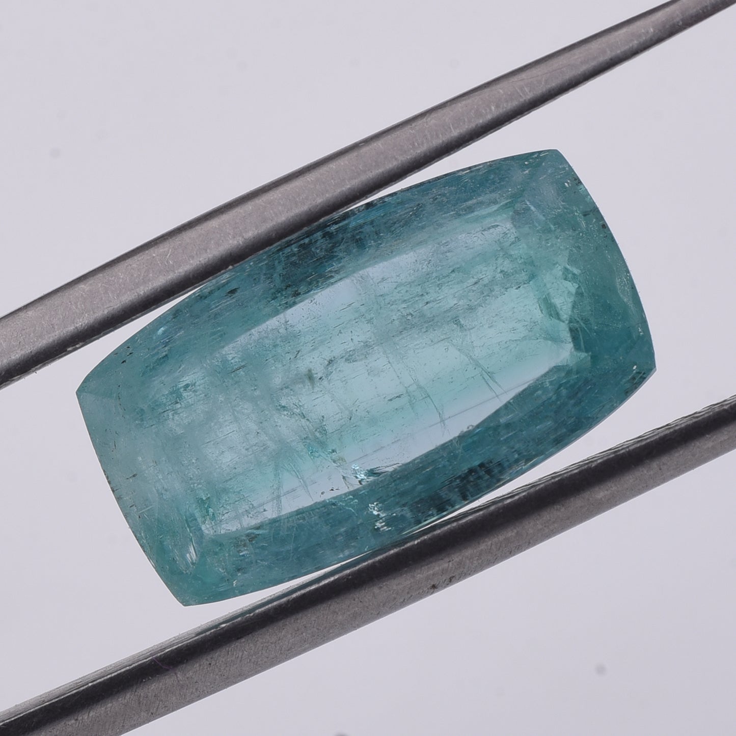 6.55 Natural Beryl Emerald Rectangular Cushion Mixed Cut Gemstone